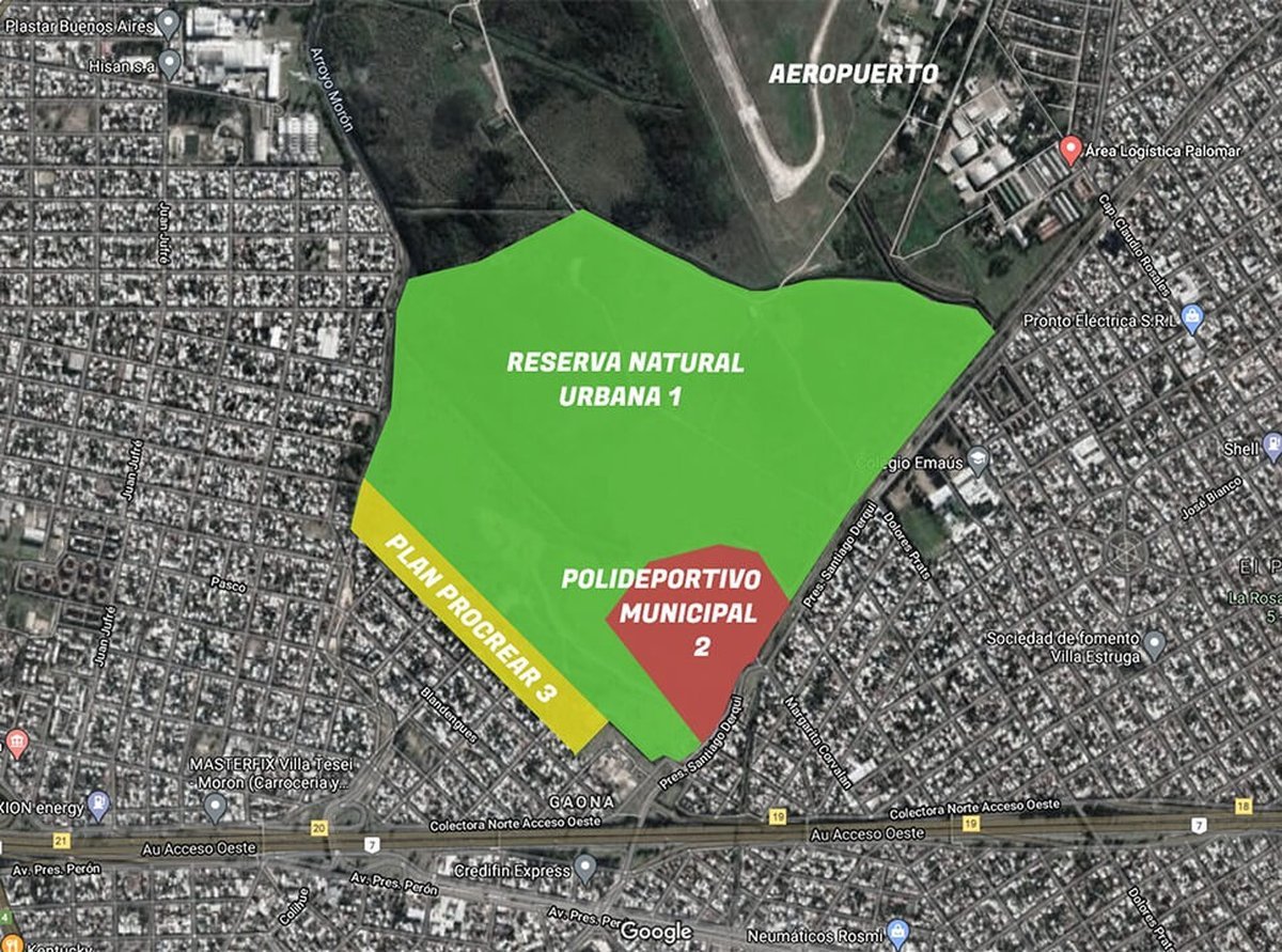 Los planos de c&oacute;mo ser&iacute;a el desarrollo urbano en la zona de la Base A&eacute;rea de El Palomar