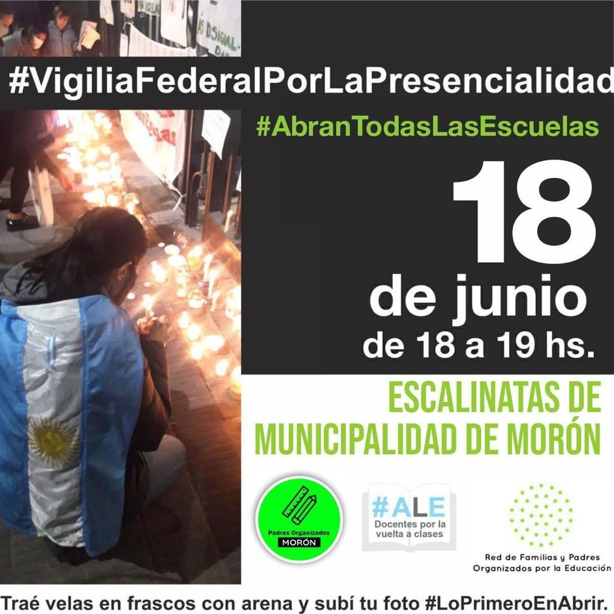 Hoy de 18 a 19 horas los padres se reunir&aacute;n frente al Municipio de Mor&oacute;n