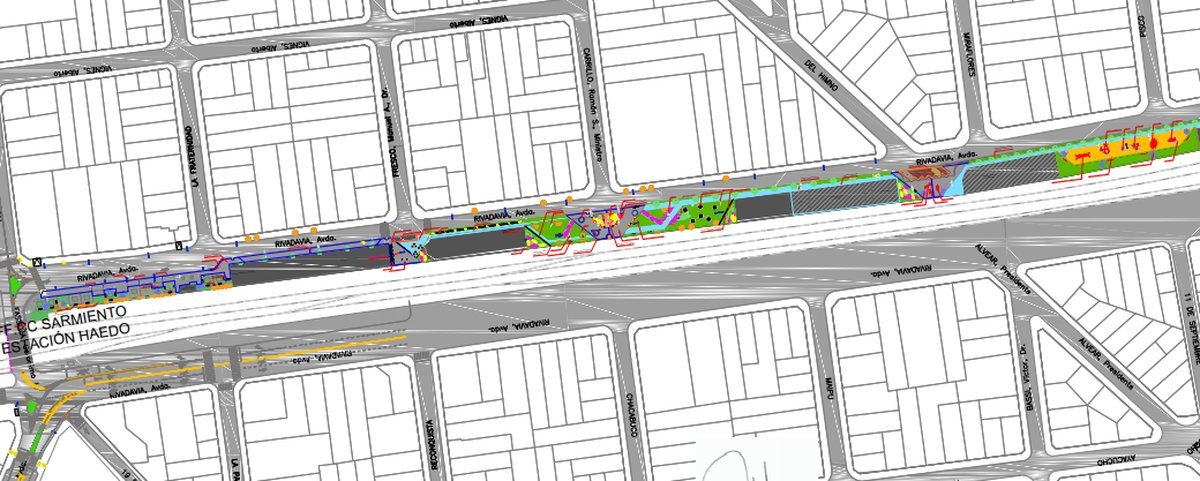 &Aacute;rea de intervenci&oacute;n del proyecto. La obra del "Parque L&iacute;neal Haedo Norte", en Mor&oacute;n, consta de un presupuesto estimado de $35.000.000 y su plazo de finalizaci&oacute;n es de seis meses.