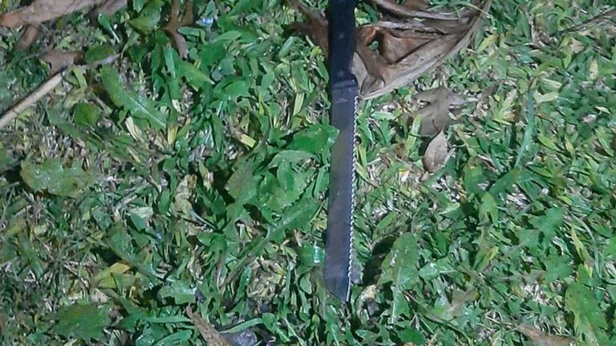 El cuchillo con el que Chano intent&oacute; atacar a un efectivo de la Polic&iacute;a de Buenos Aires