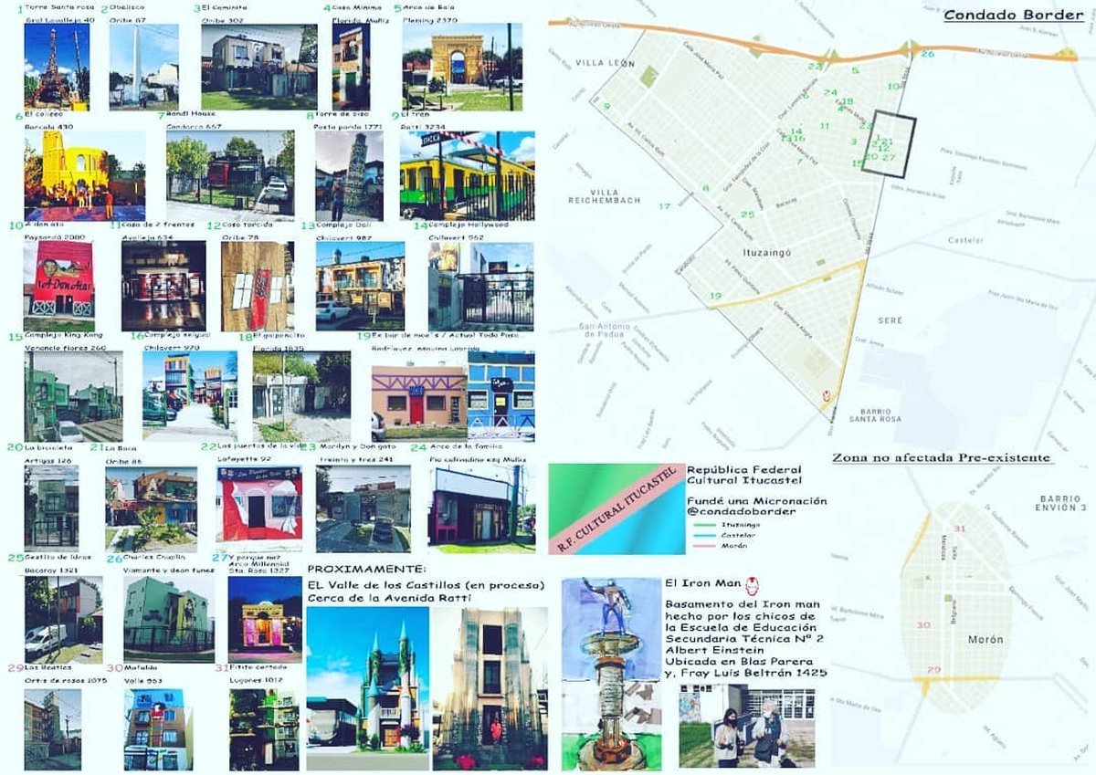 El mapa de todas las obras de Rub&eacute;n D&iacute;az en Ituzaing&oacute; y Castelar