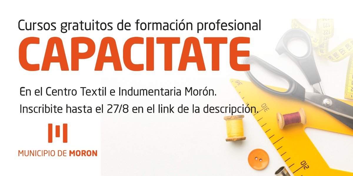 Capacitaciones para vecinos de Mor&oacute;n