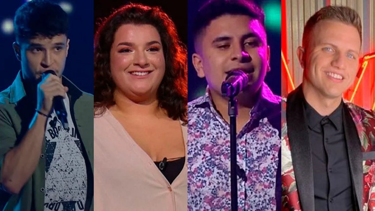 Los cuatro finalistas de La Voz Argentina 2021.