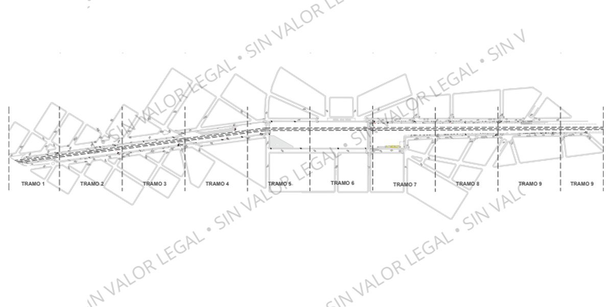 Los planos de cada uno de los tramos del nuevo Sendero del FFCC Urquiza