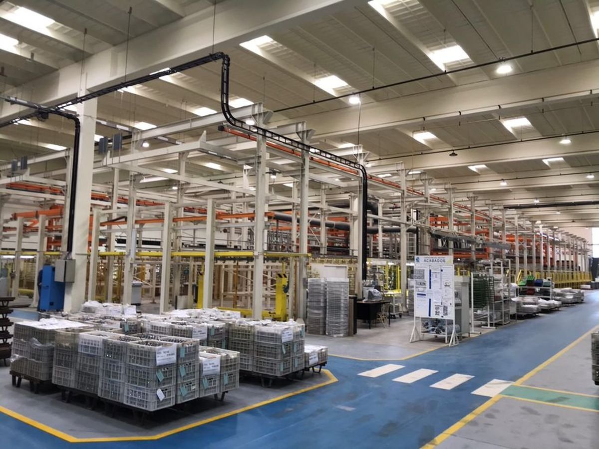 El interior de la nueva planta de FV