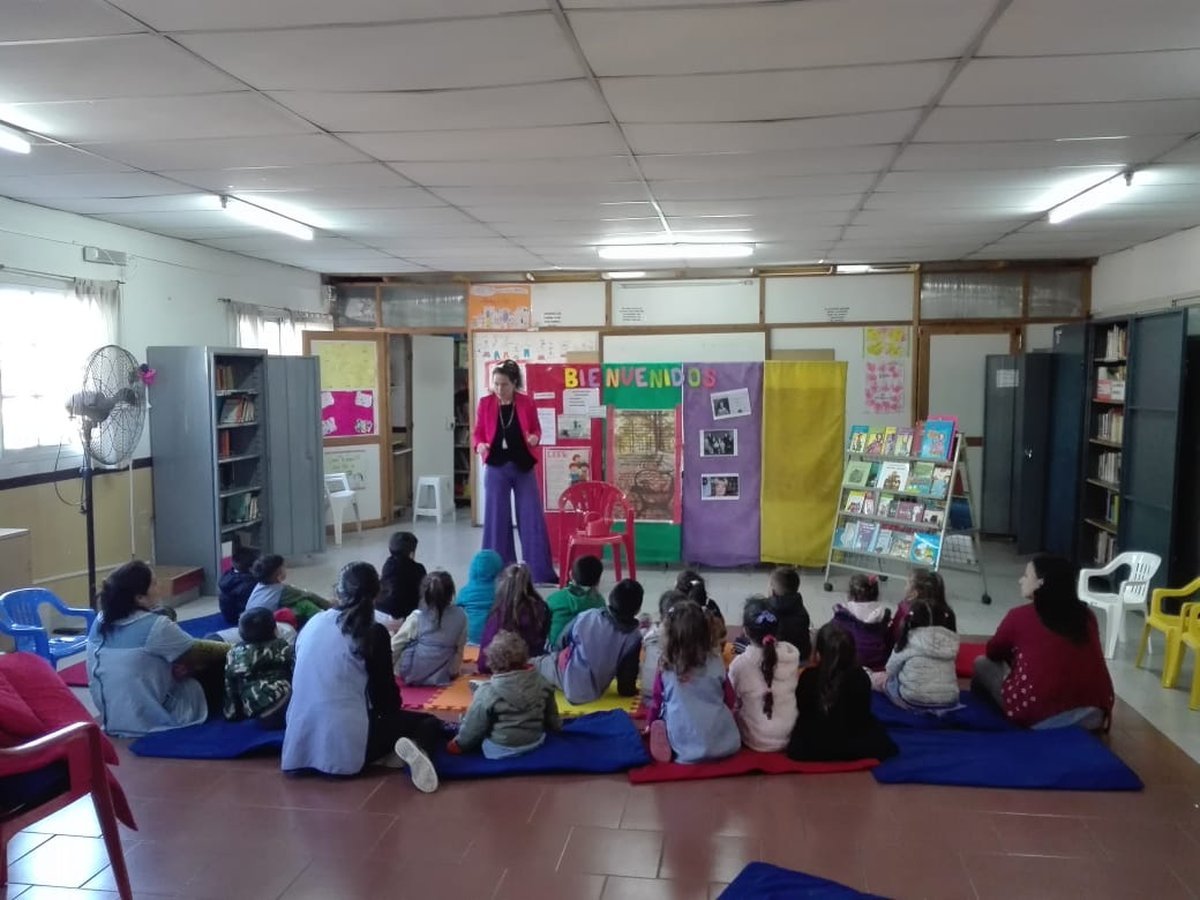 Uno de los talleres para ni&ntilde;os que se daban antes de la pandemia en la biblioteca de El Palomar
