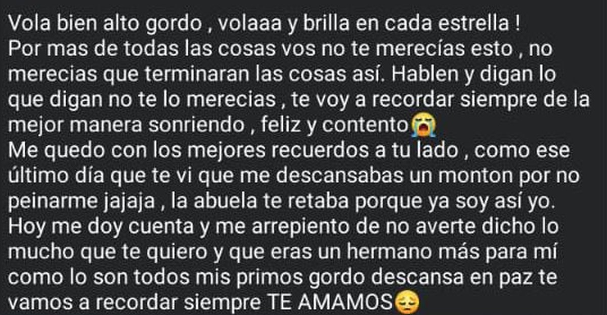 En redes sociales se despidieron de Javier Coria