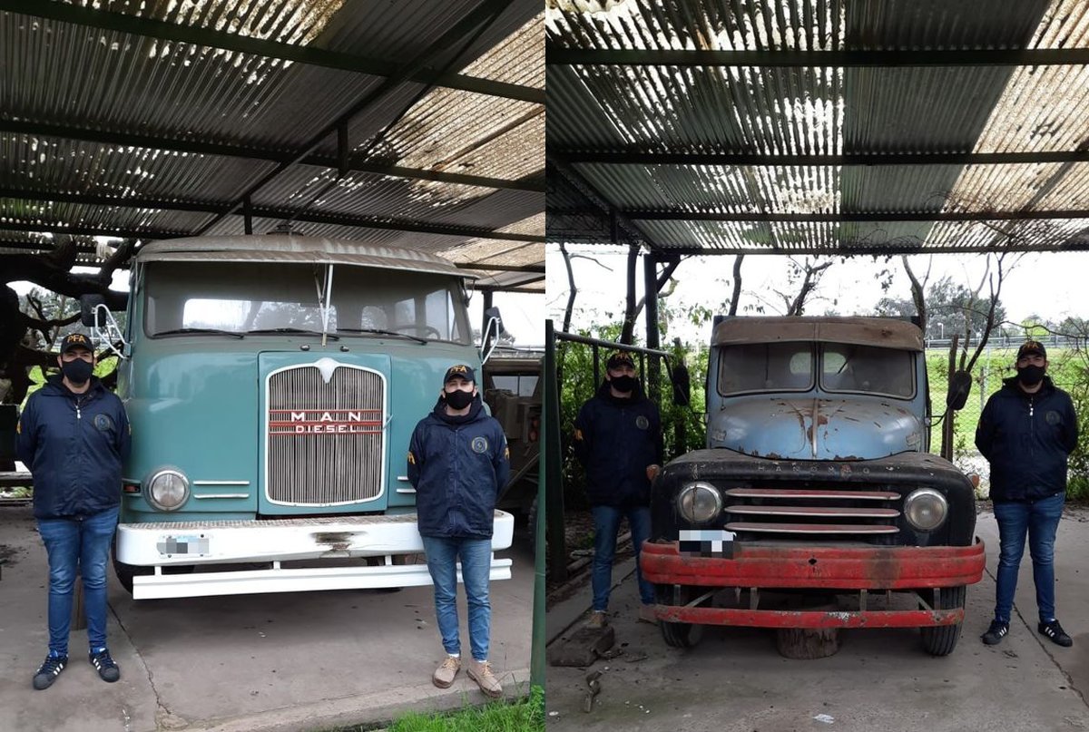 La polic&iacute;a secuestr&oacute; varios veh&iacute;culos y placas que ten&iacute;a la banda 