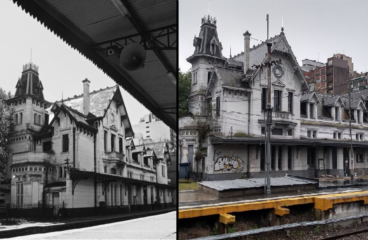 La casona se mantiene en pie en la estaci&oacute;n del tren