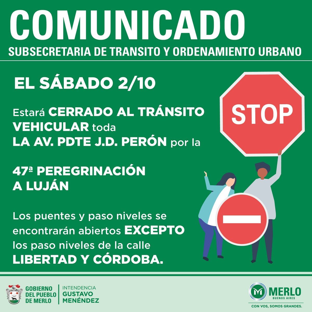 Comunicado de Merlo. En Ituzaing&oacute; y Mor&oacute;n tambi&eacute;n habr&aacute; cortes.