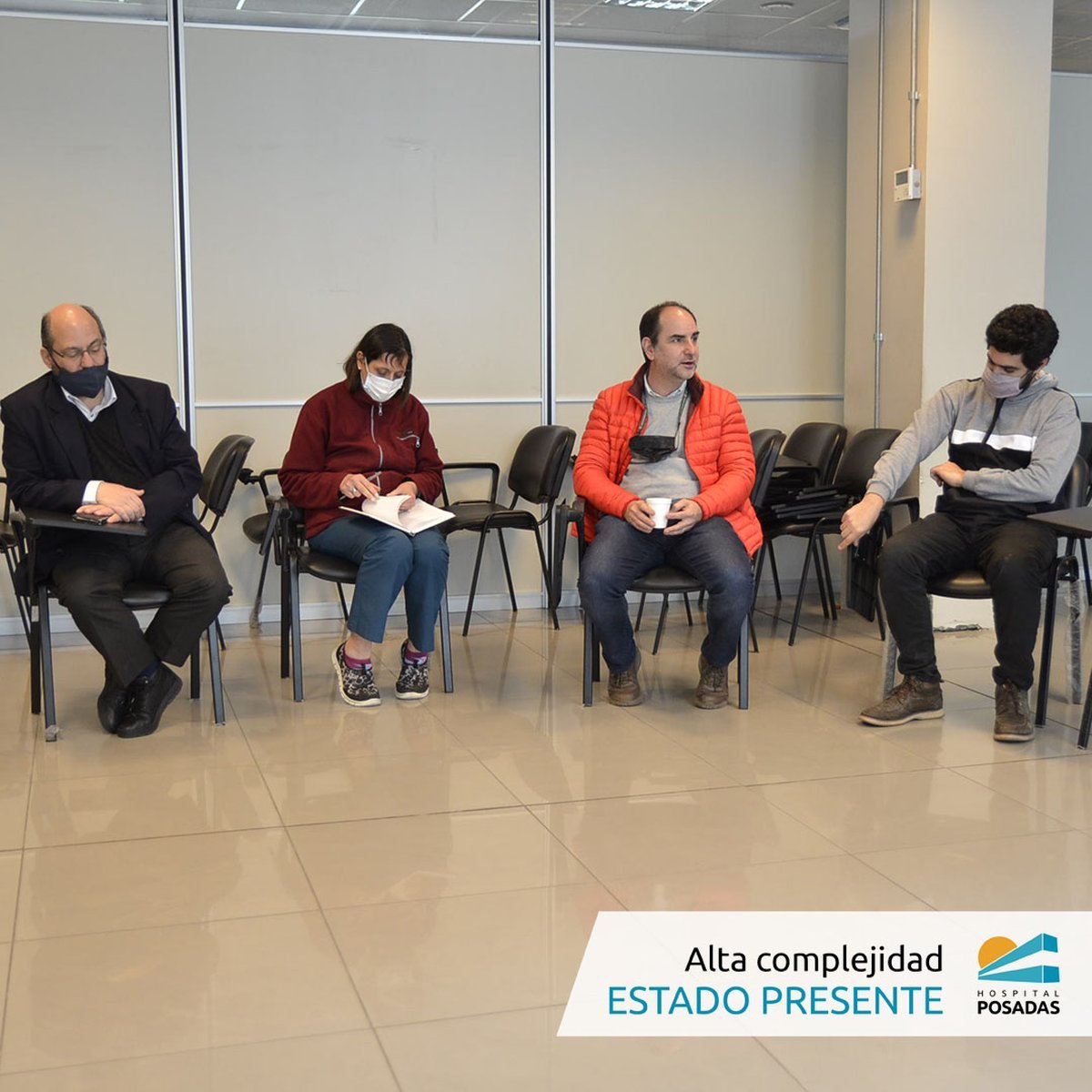 Primer encuentro en el Hospital Posadas.