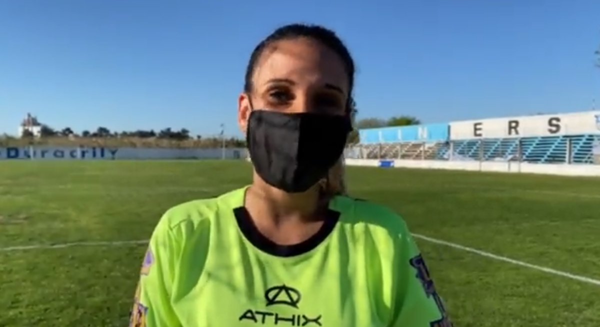 Daniela Sanda en el partido que disput&oacute; en La Matanza.