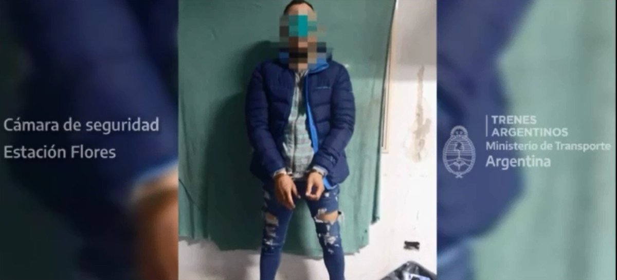 El detenido por el intento de robo en el Tren Sarmiento