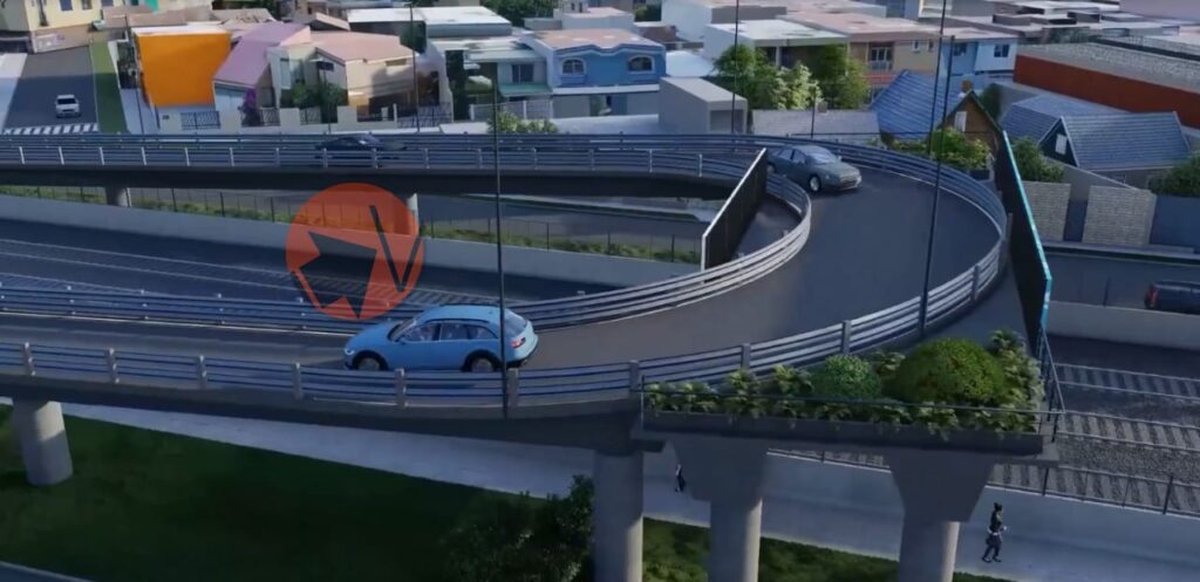 Maqueta ilustrativa sobre los puentes del Tren Sarmiento proyectados en Haedo.