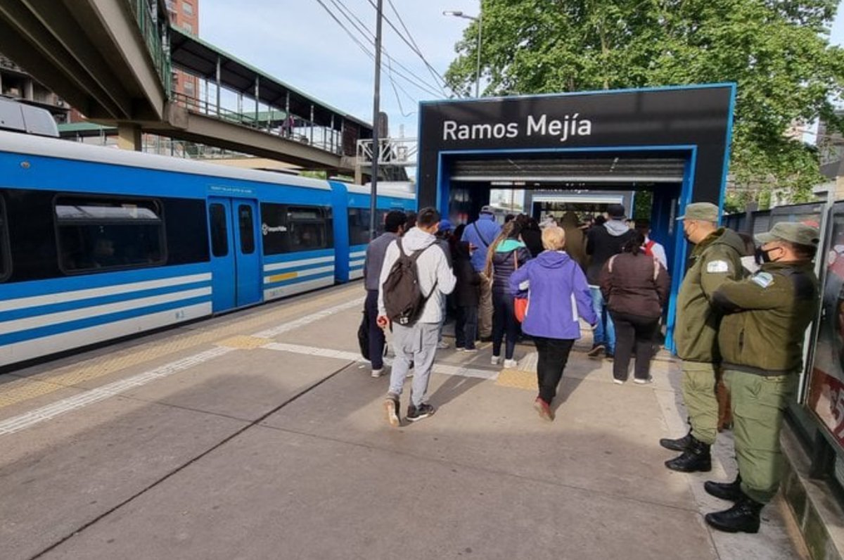 Operativo de Gendarmer&iacute;a en Ramos Mej&iacute;a.