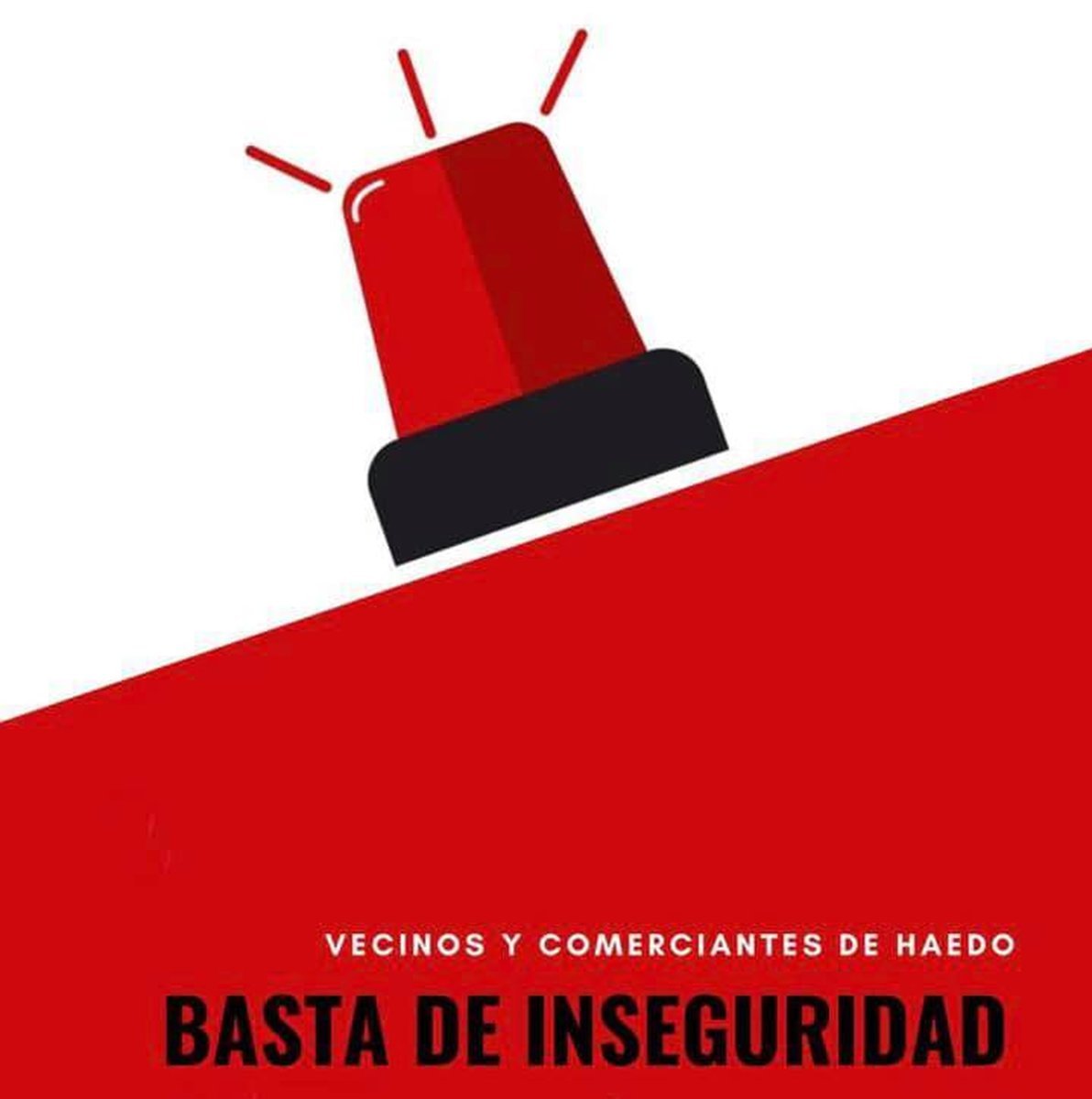 El flyer que difunden los vecinos de Haedo 