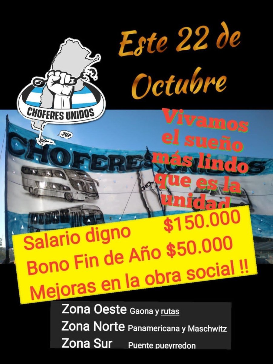 Corte en Acceso Oeste de Choferes Autoconvocados.