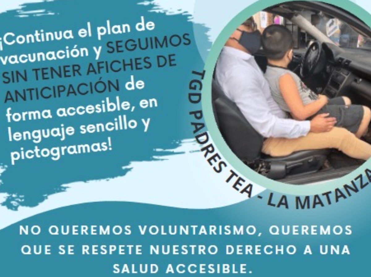 Flyer oficial de TGD Padres TEA La Matanza.