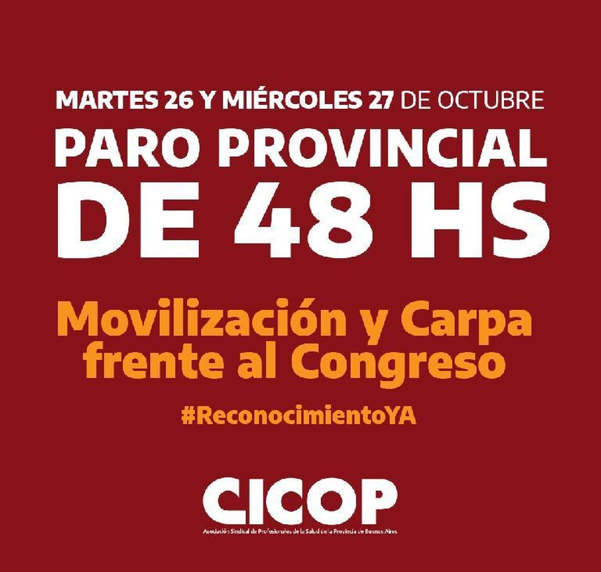 Paro de m&eacute;dicos en la Provincia de Buenos Aires.