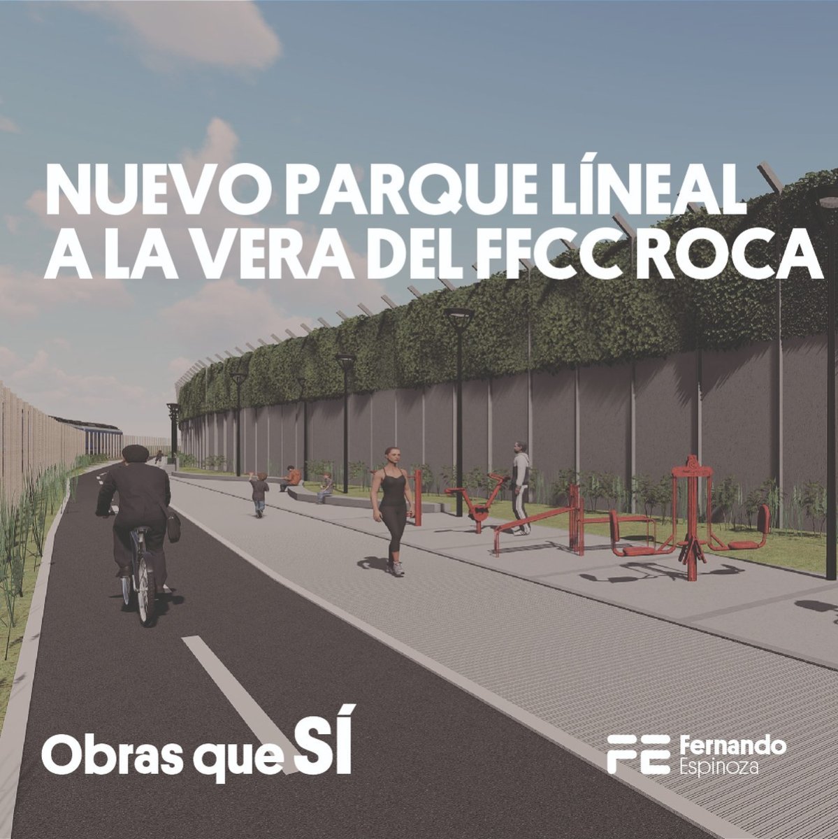 En La Matanza ya anunciaron la obra del Parque Lineal del Tren Roca