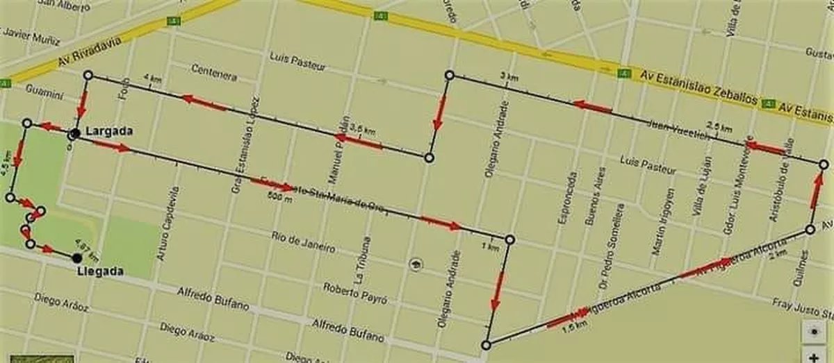 Circuito 2021 para La Carrera de Nahuel.