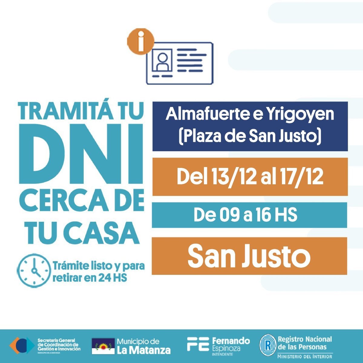 Operativo DNI en La Matanza