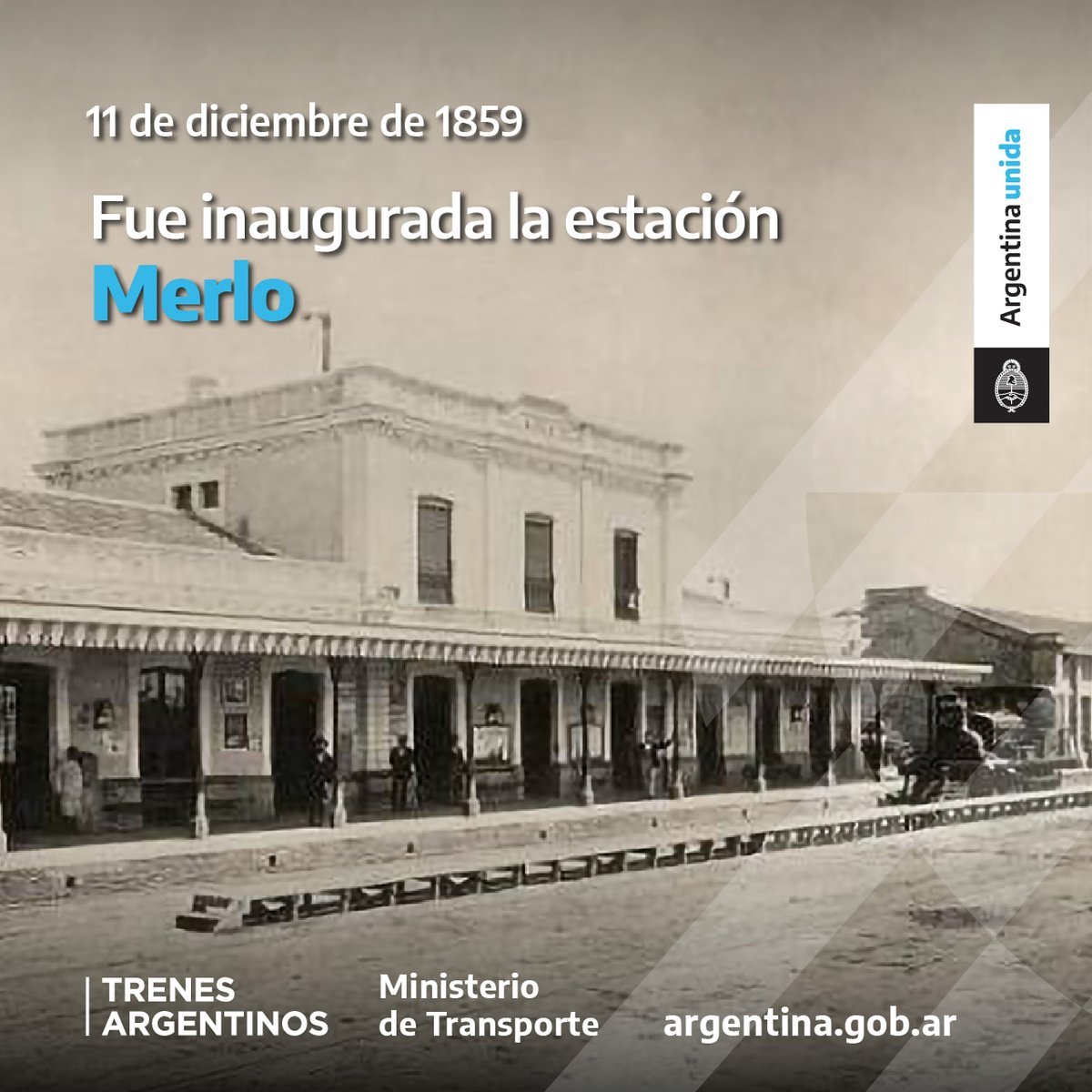Tren Sarmiento: La Estaci&oacute;n de Merlo cumpli&oacute; 162 a&ntilde;os.
