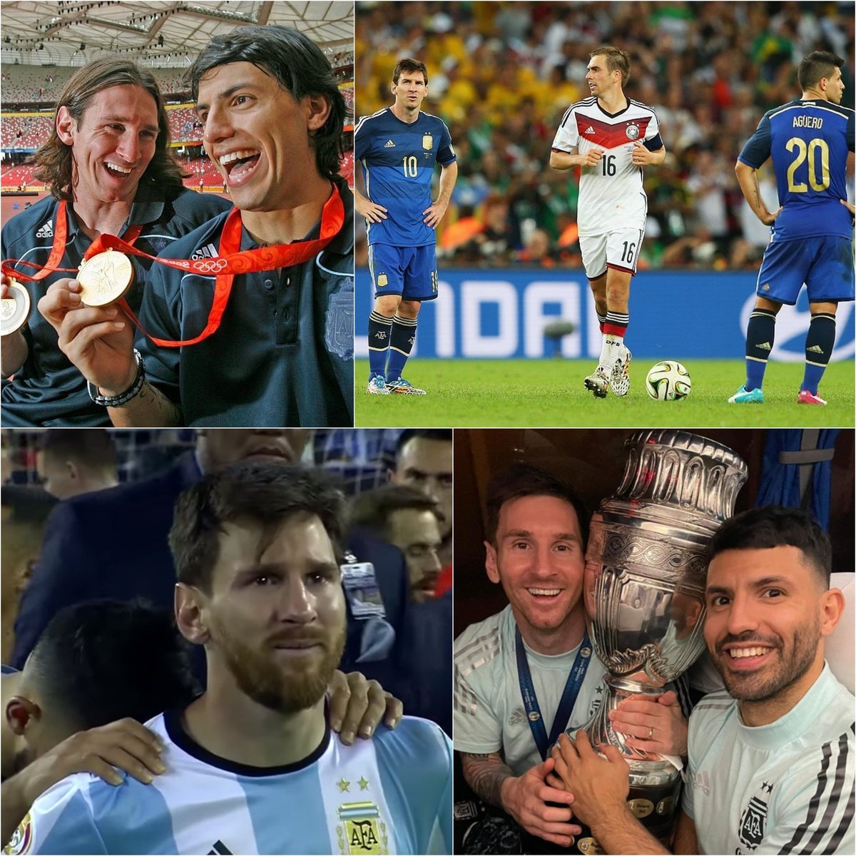 El Kun Aguero y Messi: una amistad que trascendi&oacute; los buenos y malos momentos de la Selecci&oacute;n argentina