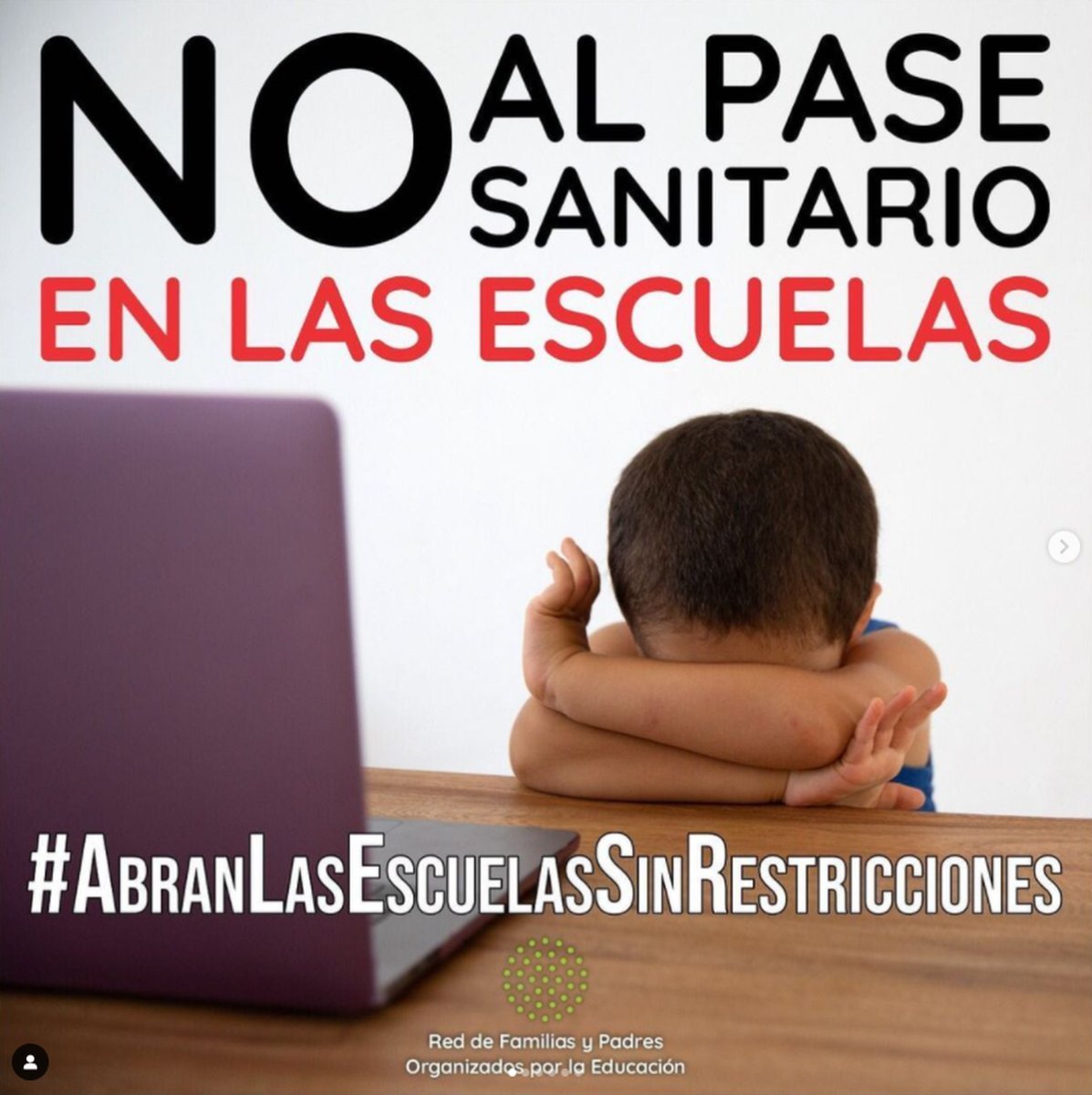 Padres Organizados de Mor&oacute;n se manifestaron en conta del Pase Sanitario.