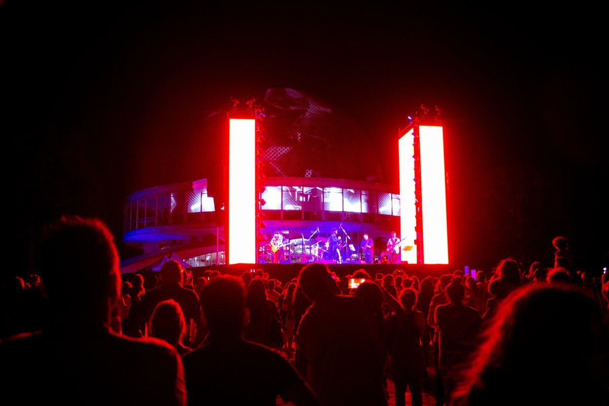 Festival de m&uacute;sica en el Planetario de la Ciudad de Buenos Aires.