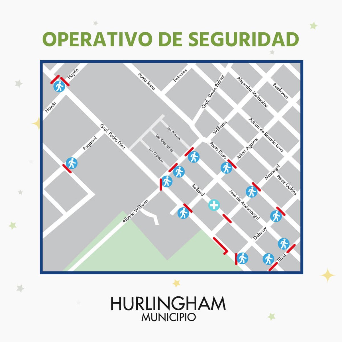 El Municipio de Hurlingham inform&oacute; cortes de calles por el recital gratuito de Turf y Miranda.