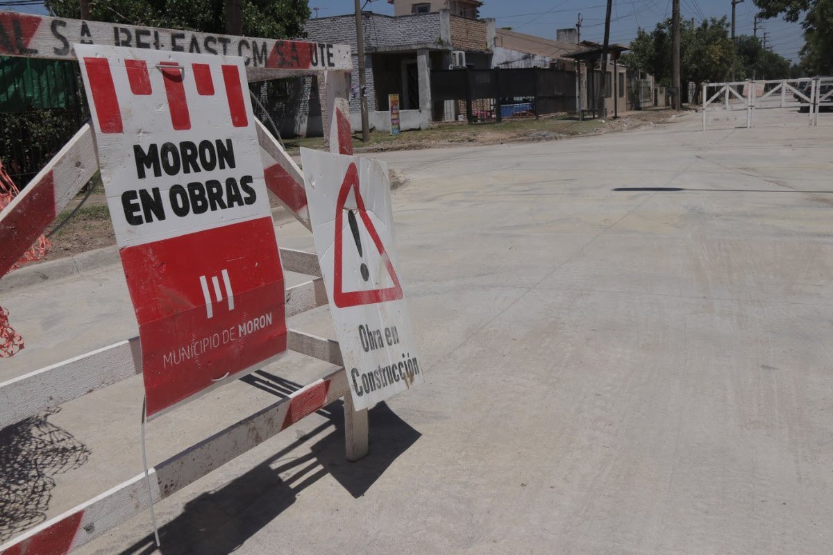 Las obras se realizan en Mor&oacute;n