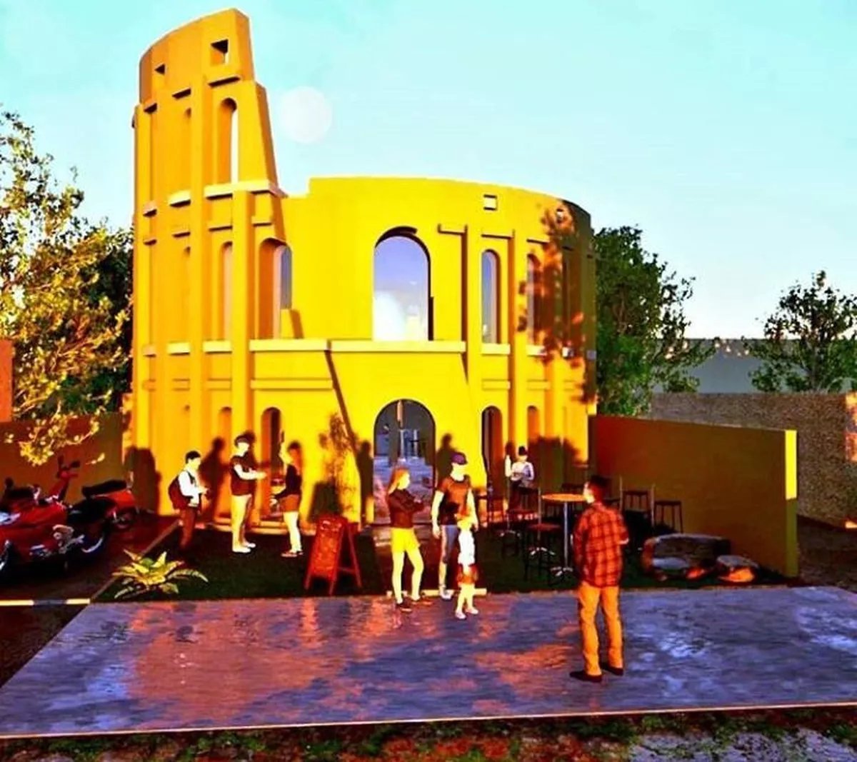 El proyecto del Coliseo Romano en Ituzaing&oacute; se present&oacute; a fines de 2020