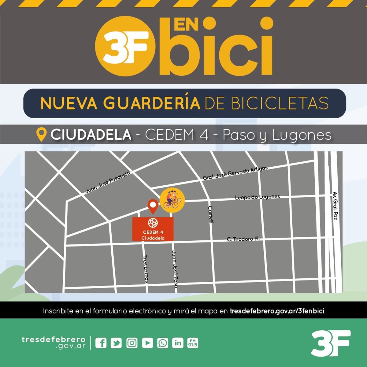 Guarder&iacute;as de Bicicletas en Tres de Febrero.