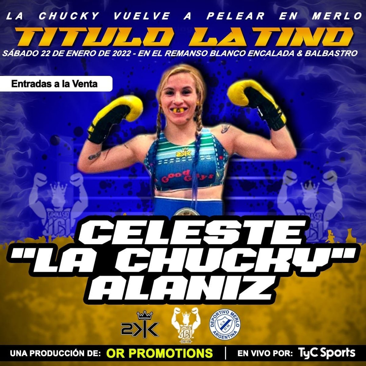 En Merlo ya organizan la jornada de boxeo en la que competir&aacute; Celeste Alaniz
