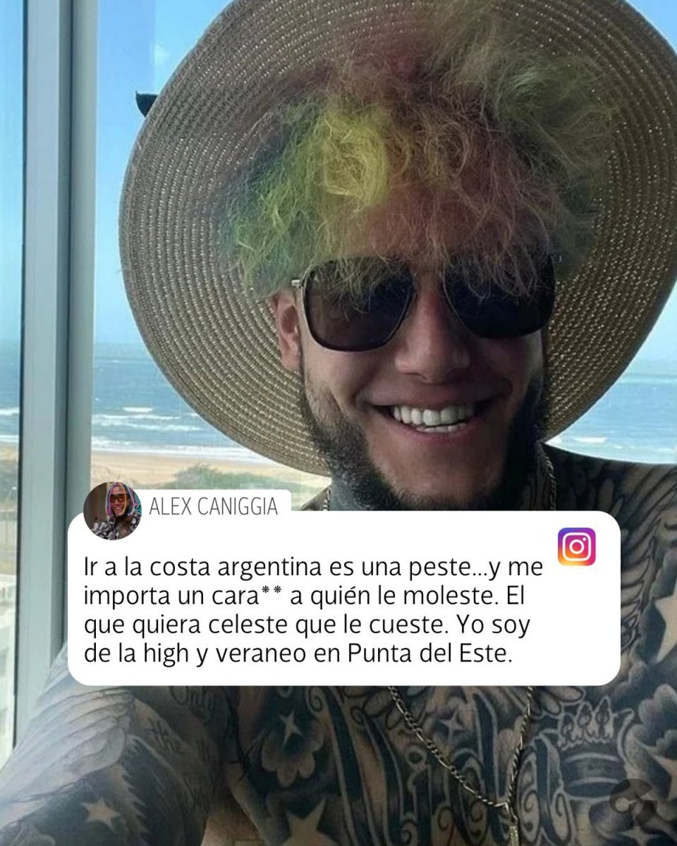 Alex Caniggia encendi&oacute; la pol&eacute;mica en las redes sociales
