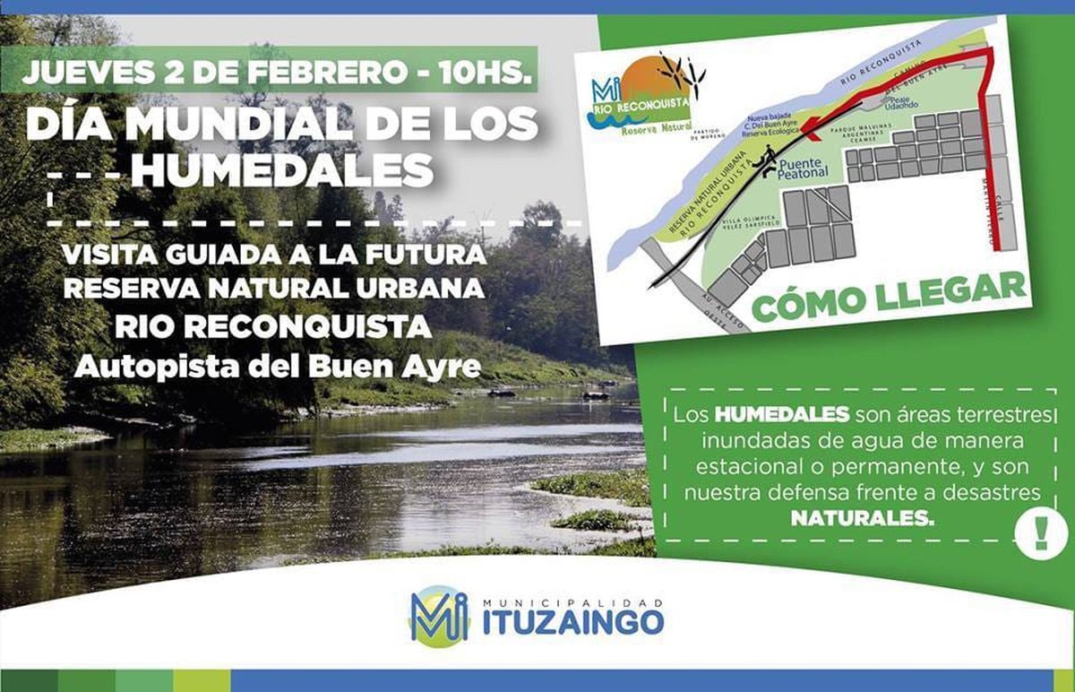 Se realizaron diferentes actividades en la Reserva Natural R&iacute;o Reconquista de Ituzaing&oacute;