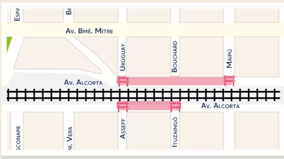 Habr&aacute; cortes de calle en Moreno por la colocaci&oacute;n del puente