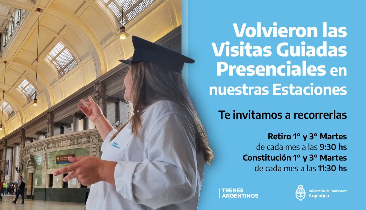 Visitas guiadas a Estaciones de Trenes.