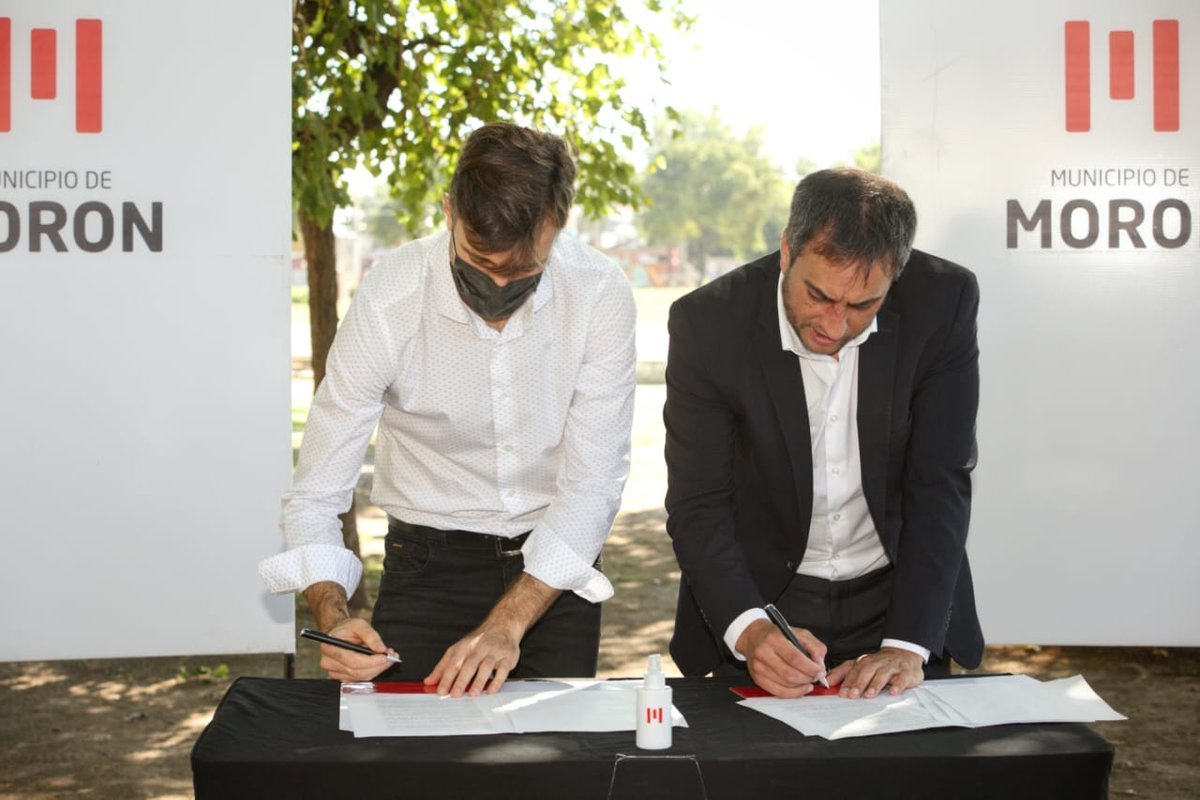 El Municipio de Mor&oacute;n firm&oacute; dos convenios con el Ministerio de Ambiente y Desarrollo Sostenible.