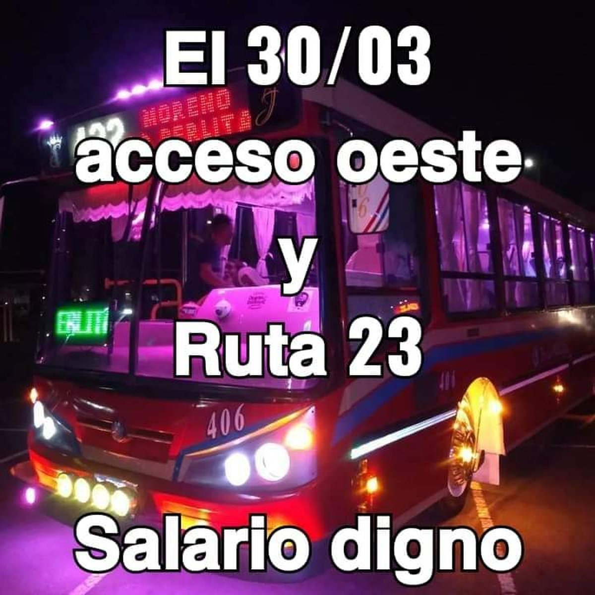 Choferes protestan en Acceso Oeste y Ruta 23; y en Avenida General Paz y Rivadavia.