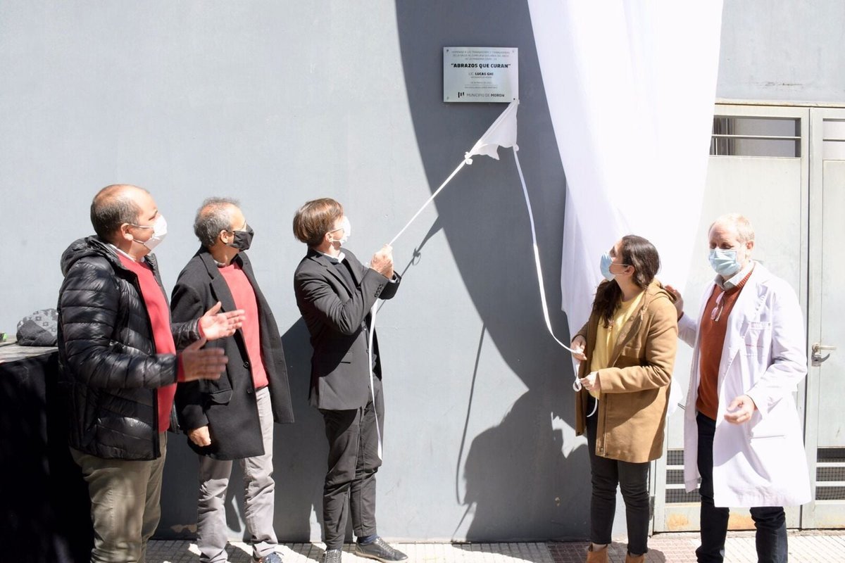 Homenaje al personal de la salud en Mor&oacute;n.