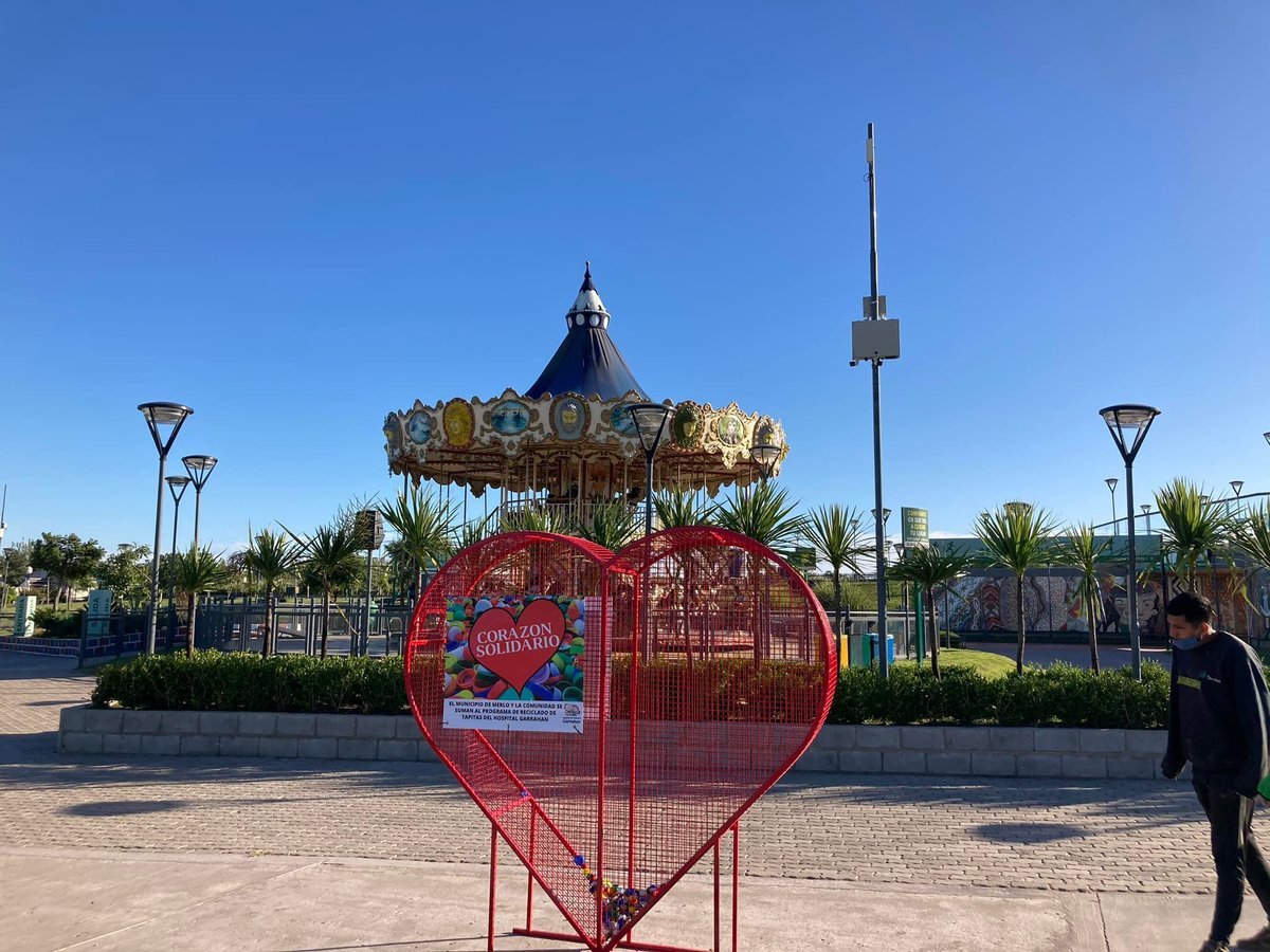 El Coraz&oacute;n solidario d&oacute;nde se juntan tapitas para el Hospital Garrahan ya se encuentra en Merlo