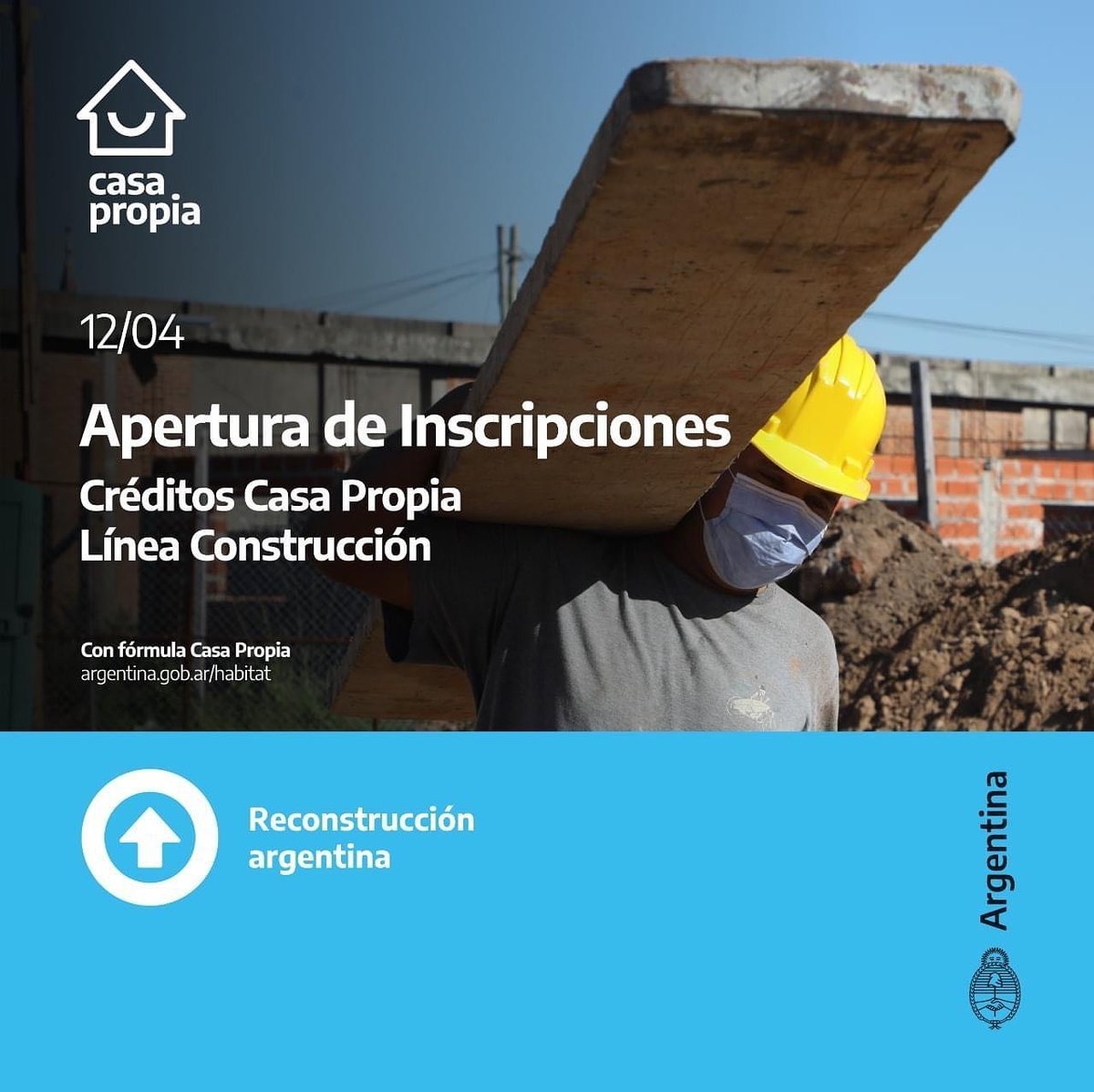 Viviendas: El Ministerio de Desarrollo Territorial y H&aacute;bitat volvi&oacute; a abrir la inscripci&oacute;n para los cr&eacute;ditos Casa Propia L&iacute;nea Construcci&oacute;n.