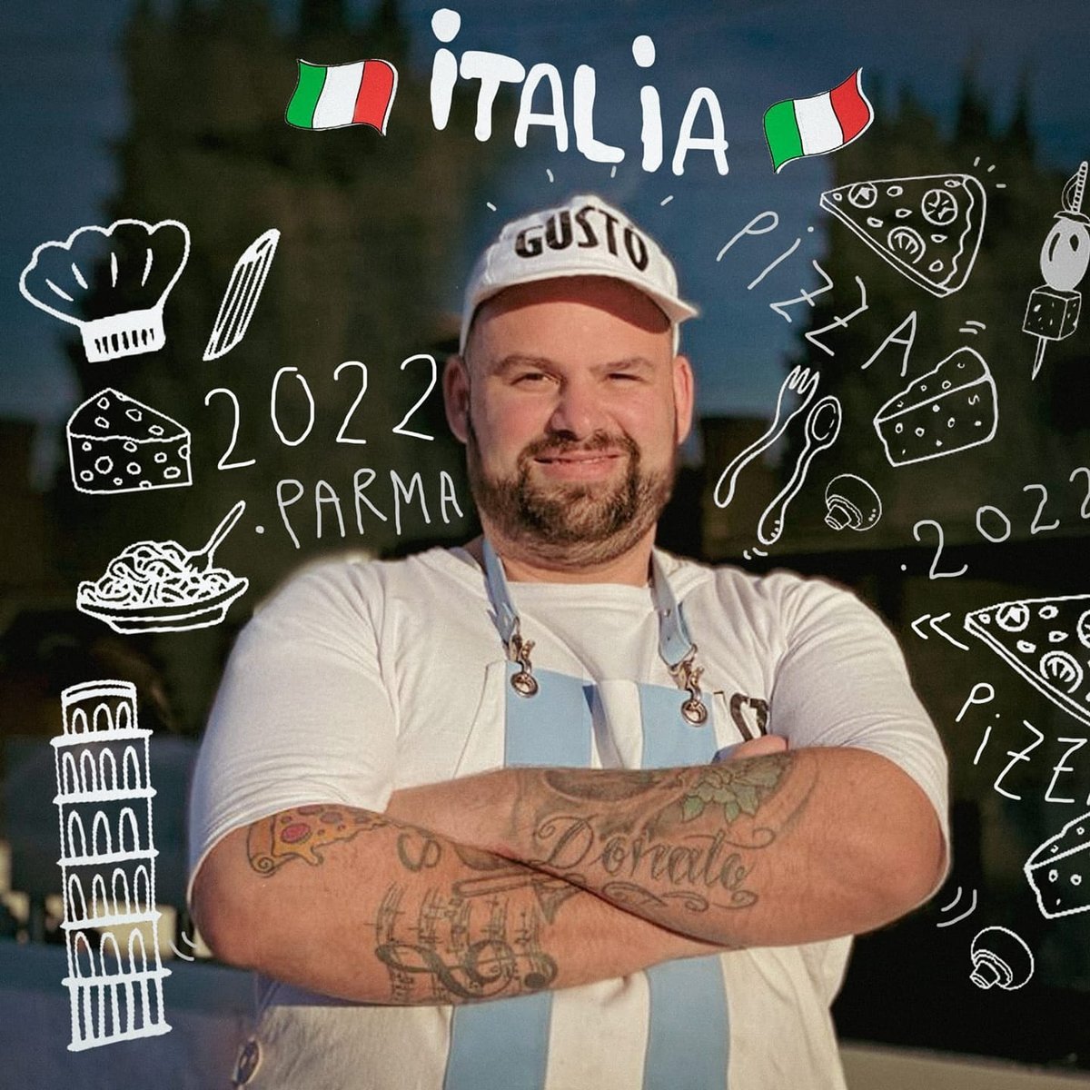 El Pizzero de General Rodr&iacute;guez trabaj&oacute; durante un a&ntilde;o para poder viajar al Mundial de Parma, Italia