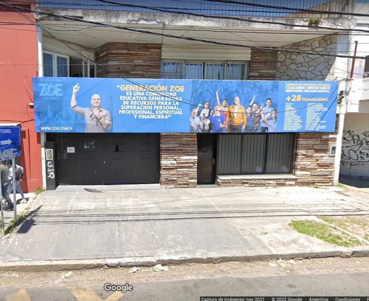 La sede de Generaci&oacute;n Zoe que funcionaba en Haedo.