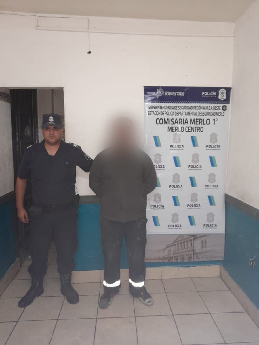 La aprehensi&oacute;n fue realizada por agentes de la Comisar&iacute;a Merlo 1era, que trasladaron a los malvivientes a la seccional.