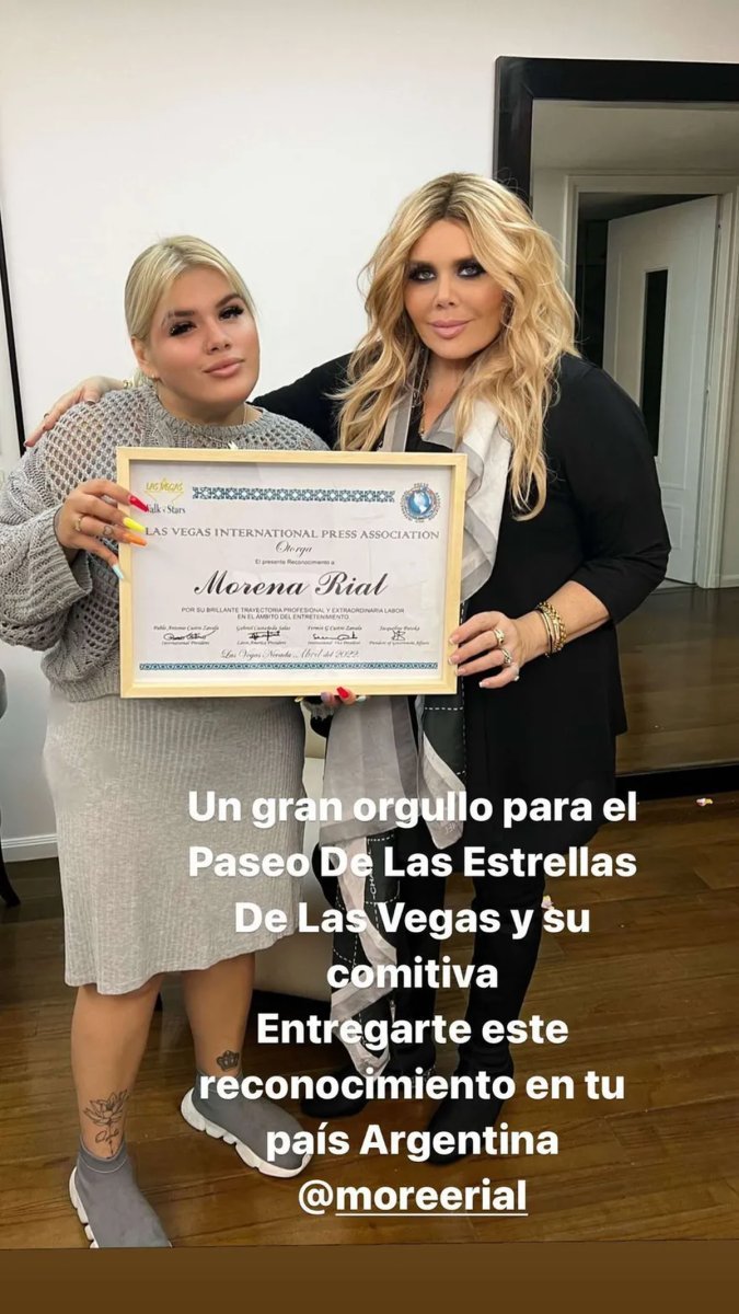 El premio que recibi&oacute; More Rial se viraliz&oacute; en redes sociales.