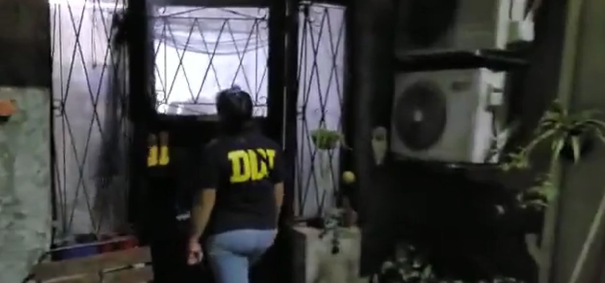 El momento de la detenci&oacute;n del pastor evang&eacute;lico en Mor&oacute;n.