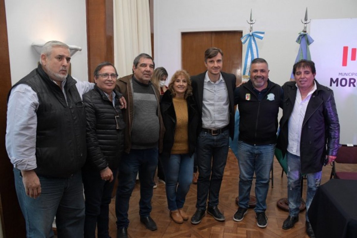 El intendente de Mor&oacute;n, Lucas Ghi, firm&oacute; esta tarde el acuerdo paritario anual correspondiente al 2022.